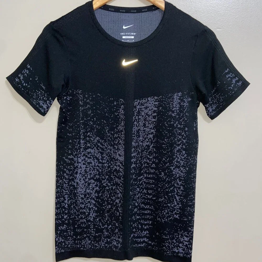 Nike Dri-FIT ADV Women Short Sleeve Training T-Shirt Black Size M DQ5870-043 NEW